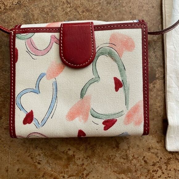 Brighton heart print canvas crossbody wallet - Picture 7 of 9
